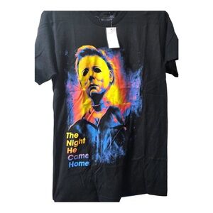 Mike Myer’s Halloween ‘the night he came home’ graphic print black tshirt size S